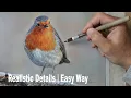 Download Lagu How to draw / paint a realistic  Robin | Tutorial ~  Pastel painting