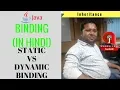 Reusability Tutorial - 17 In OOPS Binding Static Binding Dynamic Binding In