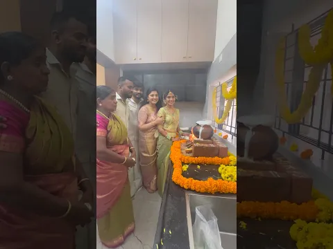 Sister-in-Law’s Housewarming Ceremony 🏡✨❤️ | Sidhu & Shreya #shorts
