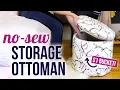 DIY No-Sew Storage Ottoman - HGTV Handmade