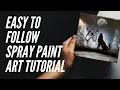 Lagu How to Paint a Wolf Howling at the Moon | Spray Paint Art Tutorial by Aerosotle