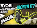 Ryobi 40v 850cfm Backpack leaf blower review