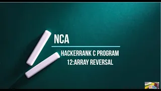 12 Array Reversal Hackerrank c solutions