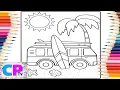 By Car on the by the Coloring Art