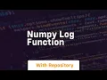 numpy log function