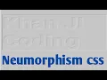 neumorphism text html css coding