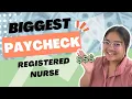 Registered Nurse in CA My BIGGEST nursing pay ACTUAL PAY STUBS