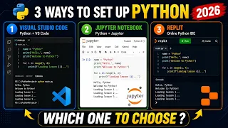 3 Best Ways to Install Python in 2026 VS Code Anaconda Online IDE