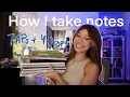 How I take notes for all AP Classes