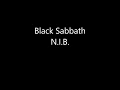 Black Sabbath - N.I.B.