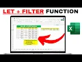 How to Use LET FILTER Function in Excel Real Life HR Dataset Example