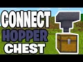 How To Connect Hopper To Chest In Minecraft - Java Bedrock