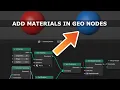 Tutorial Add Material In Geometry Nodes Blender