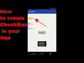 How To Create CheckBox in your App