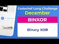 Codechef Long Challenge December 2019 - BINXOR