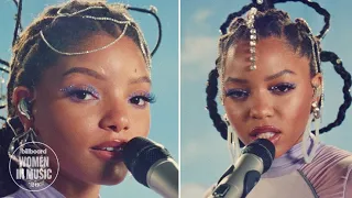chloe x halle perform baby girl live on the honda stage at billboard s women in music