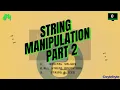 STRING MANIPULATION P2 DATA HANDLING IN PYTHON Python CLASS 11 CBSE