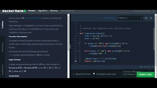 Time conversion Hackerrank Solution with python in Hindi Problem Solving