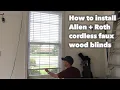 Dad Installs Allen Roth Cordless Faux Wood 2-Inch Blinds