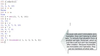 Python Tutorial 2021 - Lesson 10 Sets