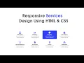 How To Make Responsive Services Section on Website Using HTML and CSS