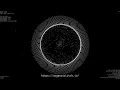 2D gravity simulation with 15 000 particles