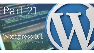 WordPress 101 - Part 21 How to create Custom Taxonomies
