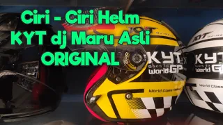 banyak yang belum tau inilah ciri ciri helm kyt dj maru asli original 