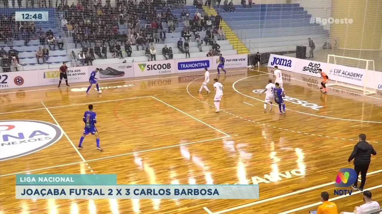 Liga Nacional: Joaçaba Futsal 2 x 3 Carlos Barbosa