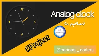 Analog clock using python turtle programming Python hacking Curious coders