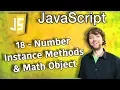 JavaScript Programming Tutorial 18 - Number Instance Methods and Math Object