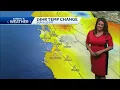 KSBW sexy meteorologist Gina Devecchio tight red dress