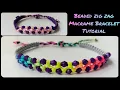 Beaded Zig Zag Macrame Bracelet Tutorial