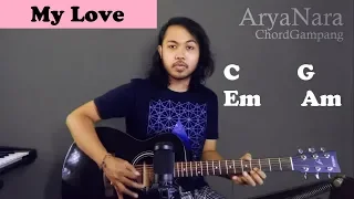 Chord Gampang (My Love - Westlife) by Arya Nara (Tutorial Gitar) Untuk Pemula