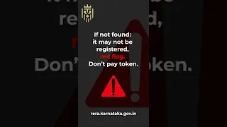 Verify Any Karnataka RERA Project In 60 Seconds RERA KarnatakaRERA BengaluruRealEstate 