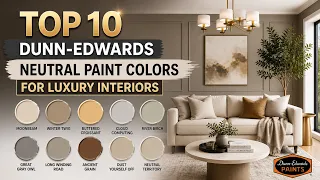Top 10 Dunn-Edwards Neutral Paint Colors for Luxury Interiors 2026