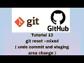 Git and GitHub Tutorial 13 git reset -