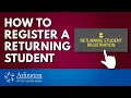Arlington ISD presents How to Register a Returning Student