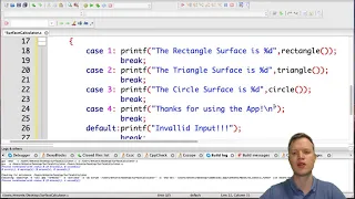 Ex3 C Programming - Surface Calculator Menu Driven
