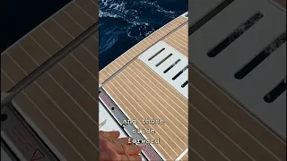 A quick look at the electric bathing platform on the Leopard 46… #sailingyacht #sailinglife #boat