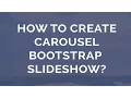How to make a Carousel Bootstrap Slider
