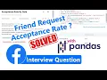 Facebook Data Interview Question SOLVED with Python Pandas Medium Difficulty
