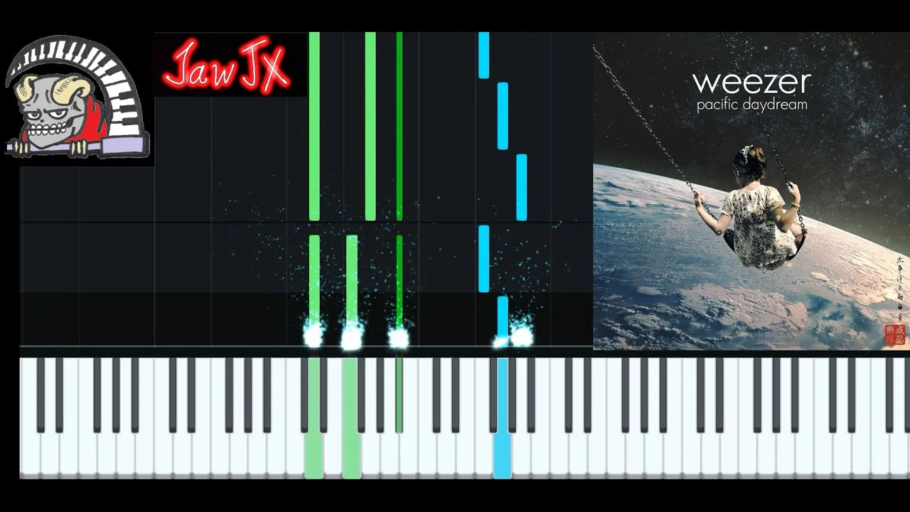 Weezer - " QB Blitz " Piano Midi Synthesia