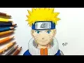 Drawing Naruto Uzumaki with Colour Pencils Naruto Budget Art