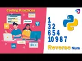 Python Reverse Numbers Pattern - Pattern Programs in Python