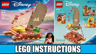 LEGO Instructions - Disney - 43270 - Moana's Adventure Canoe - Moana 2