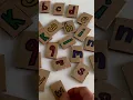 Make an alphabet matching puzzle out of cardboard velcro