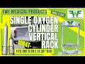 Single Oxygen Cylinder Vertical Rack - 1084T