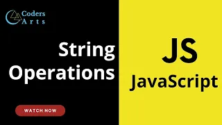 16 String Operations JavaScript Tutorial for Beginners Web Development Lecture 16
