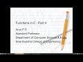 Boolean Functions in C